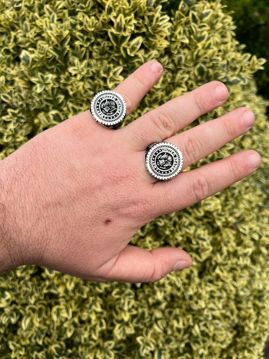 Mens Real Solid 925 Sterling Silver US Army Military Ring United States Sz 7-13